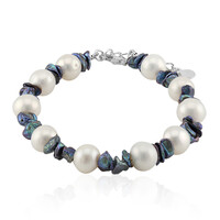 Bracciale in argento con Perla d'Acqua Dolce Bianca (TPC)