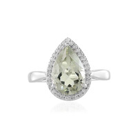 Anello in argento con Ametista Verde