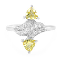 Anello in argento con Berillo Giallo