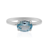 Anello in argento con Topazio Blu Cielo