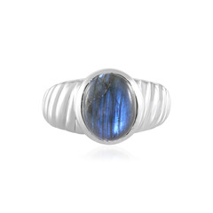 Anello in argento con Labradorite