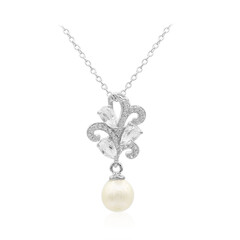 Collana in argento con Perla di Acqua Dolce