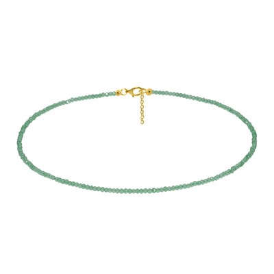 Collana in argento con Onice Verde