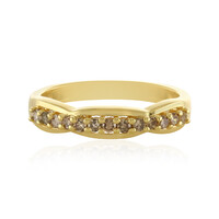 Anello in argento con Diamante Champagne I4
