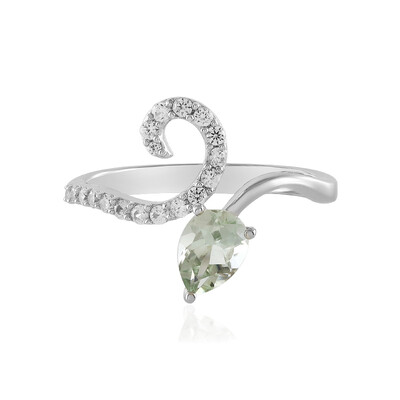 Anello in argento con Ametista Verde