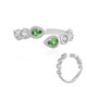 Anello in argento con Tsavorite della Tanzania