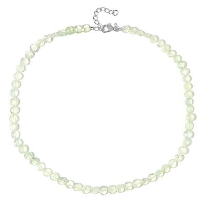 Collana in argento con Prehnite