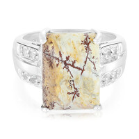 Anello in argento con Diaspro Dentritico Sonora