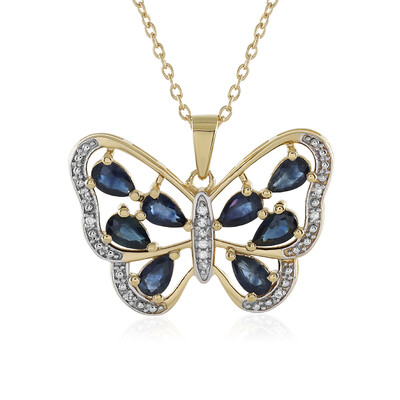 Collana in argento con Zaffiro Blu