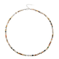 Collana in argento con Diaspro Oceano