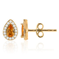 Orecchini in argento con Spessartina