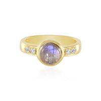 Anello in argento con Labradorite Blu Maniry (KM by Juwelo)