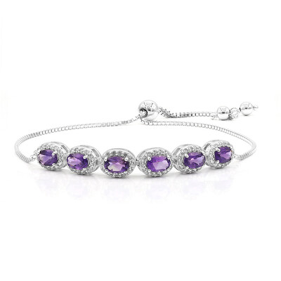 Bracciale in argento con Ametista Zambiana