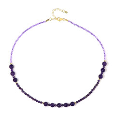 Collana in argento con Ametista Zambiana