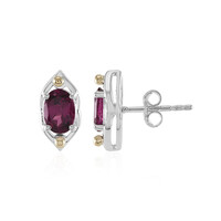 Orecchini in argento con Rodolite (Granulieren)