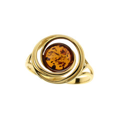 Anello in argento con Ambra Baltica