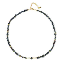Collana in argento con Zaffiro Blu del Madagascar