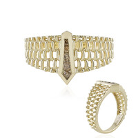 Anello in oro con Diamante Champagne I2 (de Melo)