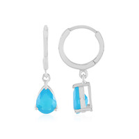Orecchini in argento con Opale Blu dell'Etiopia