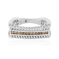 Anello in oro con Diamante Champagne I2 (Ornaments by de Melo)