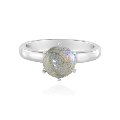 Anello in argento con Labradorite