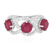 Anello in argento con Rubino del Madagascar