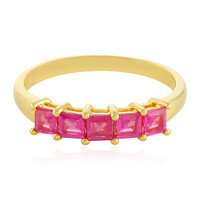 Anello in argento con Zaffiro Rosa del Madagascar