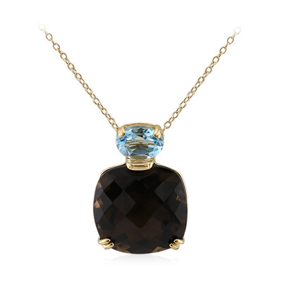 Collana in argento con Quarzo Fumè