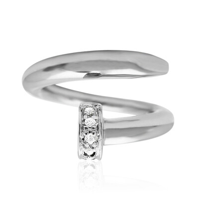 Anello in argento con Topazio Bianco