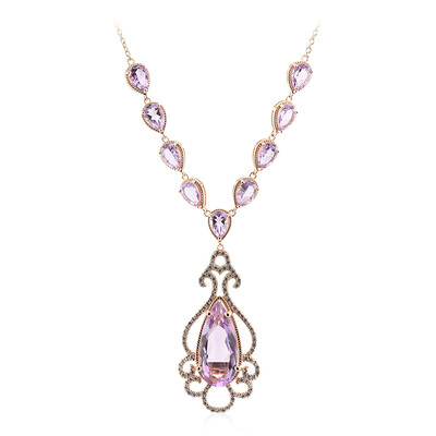 Collana in argento con Ametista Boliviana