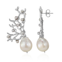 Orecchini in argento con Perla di Acqua Dolce