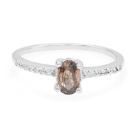 Anello in argento con Zircone Cannella