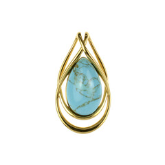 Ciondolo in argento con Turchese