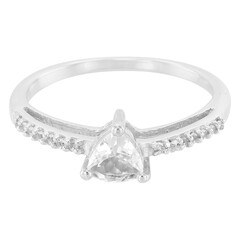Anello in argento con Goshenite