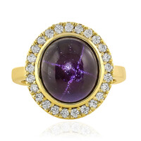 Anello in argento con Granato Stellato