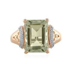 Anello in argento con Ametista Verde