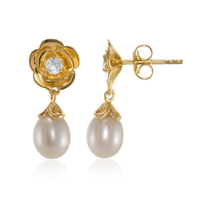 Orecchini in argento con Perla di Acqua Dolce