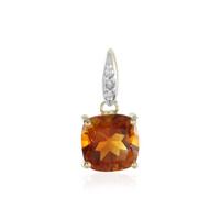 Ciondolo in oro con Citrino Brandy
