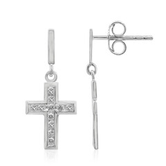 Orecchini in argento con Topazio Bianco