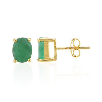 Orecchini in argento con Smeraldo Brasiliano