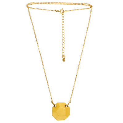 Collana in argento con Ambra Baltica (dagen)