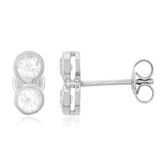 Orecchini in argento con Zaffiro Bianco