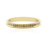 Anello in argento con Diamante Champagne I3