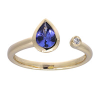 Anello in oro con Tanzanite AAA (CIRARI)