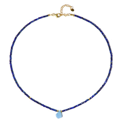 Collana in argento con Acquamarina