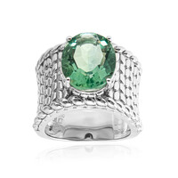 Anello in argento con Fluorite Verde