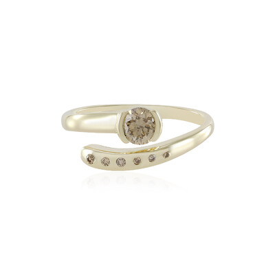 Anello in oro con Diamante Champagne I1 (de Melo)