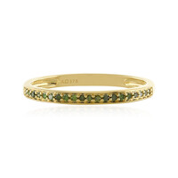 Anello in oro con Diamante Verde I4