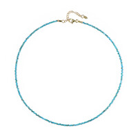 Collana in argento con Apatite Blu Neon