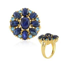 Anello in argento con Zaffiro Stellato Blu